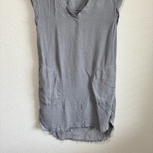 Cloth & Stone Women's XS Grey Casual Sleeveless Dress Boho Minimal Tencel - Picture 10 of 12